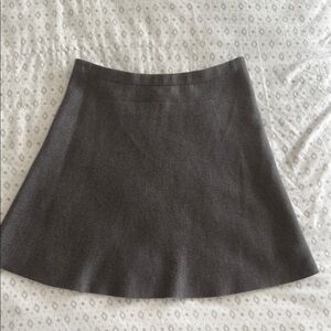 Theory knit Classic A-Line Gray Mini Skirt